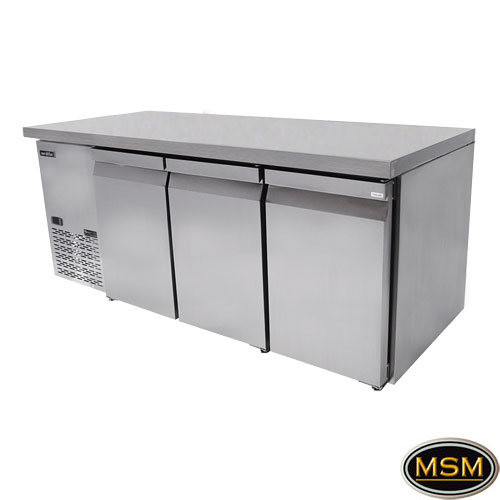 3 door counter freezer 1.8m 500L kitchen refrigerators