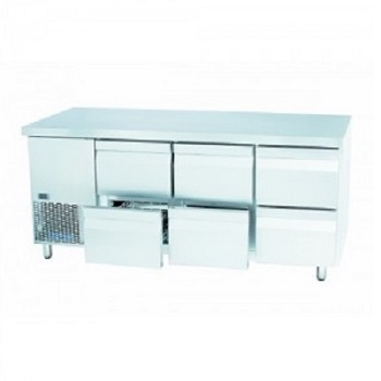 Tủ đông dạng bàn có ngăn kéo 1.8m Modelux - MDFT-6W7-1800